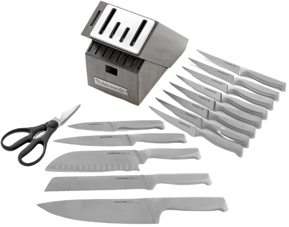 2Calphalon Kitchen Knife Set Full Stainless Steel