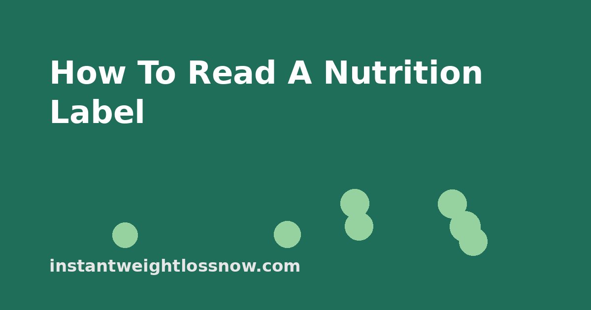 How to read a nutrition label: a hand holding a cereal box in a grocery store aisle with the Nutrition Facts panel showing