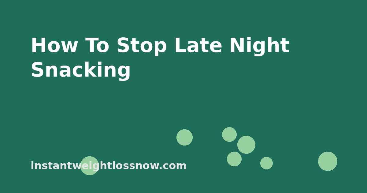 How to Stop Late Night Snacking: 10 Simple Tips How to stop late night snacking: a closed kitchen cabinet and a cup of herbal tea on the counter at night